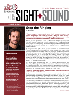 Stop the Ringing - Eye and Ear Foundation of Pittsburgh