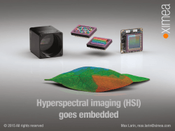 Hyperspectral imaging (HSI) goes embedded