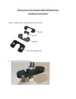 Universal Bracket with Ford Attachment Installation Instructions