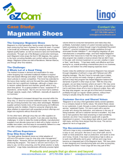 Magnanni Shoes - eZCom Software