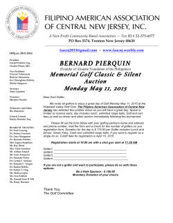 BERNARD PIERQUIN - Filipino American Association of Central