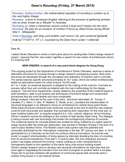 Dean`s Roundup (Friday, 27 March 2015)