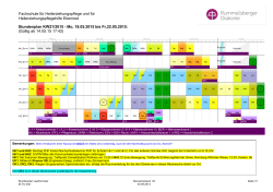 Stundenplan KW21/2015 - Fachschule Ebenried