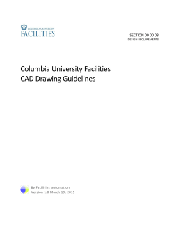 CAD Deliverable Guidelines - Columbia University Facilities