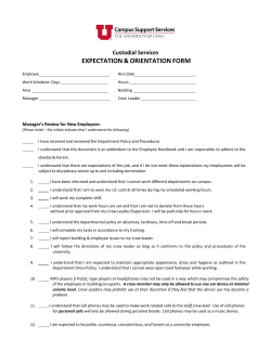 Custodial On-Boarding Expectations Forms