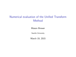 Numerical evaluation of the Unified Transform