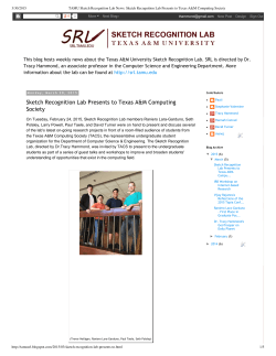Sketch Recognition Lab Presents to Texas A&M Computing Society