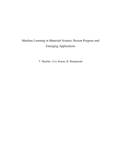 Machine Learning in Materials Science: Recent Progress and