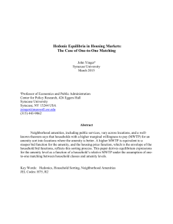 Hedonic Equilibria in Housing Markets