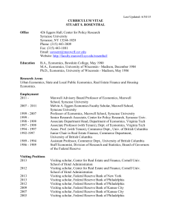 CURRICULUM VITAE STUART S. ROSENTHAL Office 426 Eggers
