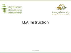 LEA Instruction