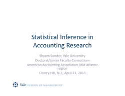 Statistical Inference in Accounting Research