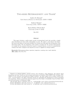Two-sided Heterogeneity and Trade
