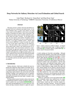 Deep Networks for Saliency Detection via Local Estimation and
