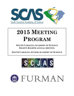 SCAS Program - USC Upstate: Faculty