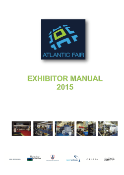 Here you can the exhibitor manual with