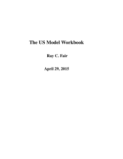 The US Model Workbook, April 29, 2015