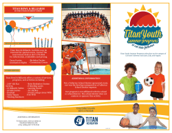 Titan Youth Summer Programs