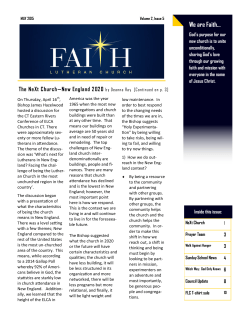 We are Faith... - Faith ELCA Middletown