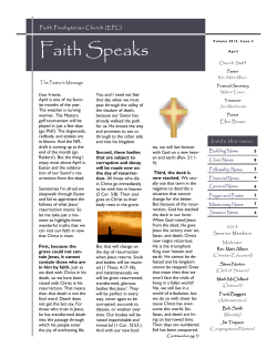 April 2015 - Faith Presbyterian Church