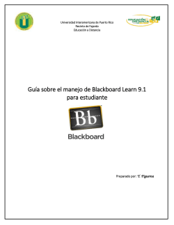 Tutorial de Blackboard 9.1 para estudiantes