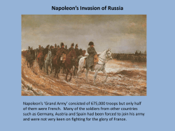 Napoleon`s Invasion of Russia