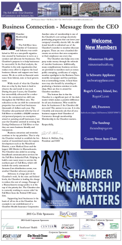 The Business Connection - Fall River Area Chamber of Commerce