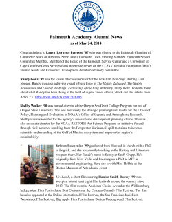Falmouth Academy Alumni News