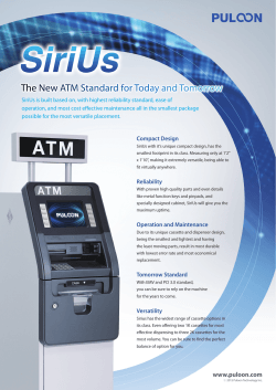 The New ATM Standard for Today and Tomorrow