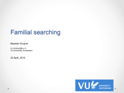 Familial searching - Familias home page