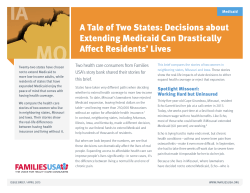 A Tale of Two States: Decisions about Extending Medicaid Can