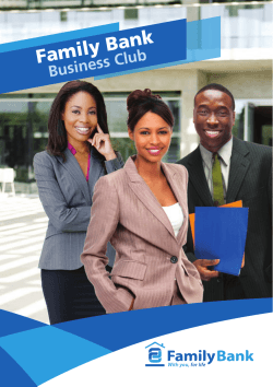 Family Business Club Brochure and registration