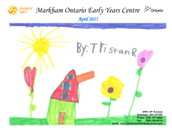 Markham Ontario Early Years Centre
