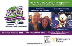 Tailgate for Peace Invitation - Sojourner Family Peace Center