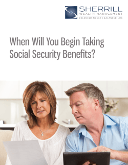 When Will You Begin Taking Social Security Benefits?