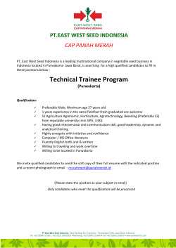 Technical Trainee Program