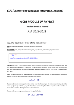a clil module of physics as 2014-2015