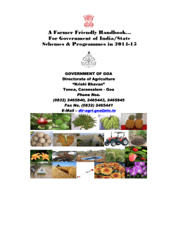 Farmer Friendly Handbook of GOA 2015