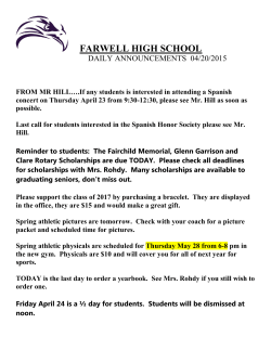 Daily Announcements - Farwell Area Schools