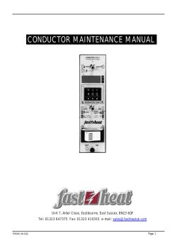 conductor maintenance manual