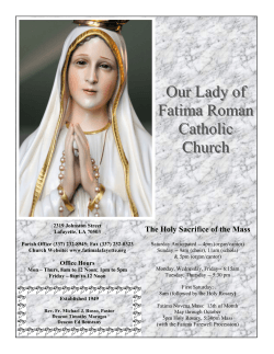 515329 May 17, 2015 - Our Lady of Fatima