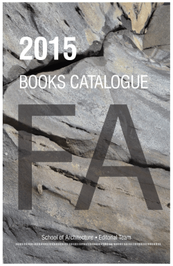 books catalogue - Facultad de Arquitectura