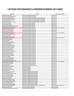 LISTA DE ESTUDIANTES PARA EXAMEN COMPLEXIVO