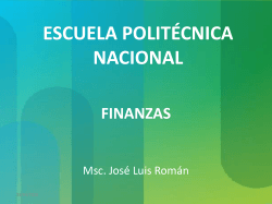 Presupuesto Financiero - FCA - Escuela PolitÃ©cnica Nacional