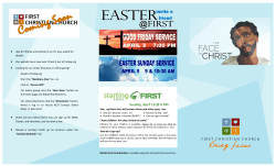 Bulletin 3.22.15 - First Christian Church