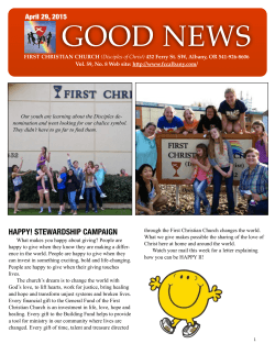 The Good News â April 29, 2015