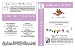 In the Life of the Church Faith Family Matters