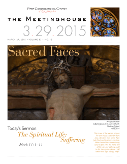 3.29.2015 Sacred Faces - First Congregational Church