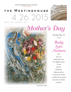 Mother`s Day - First Congregational Church