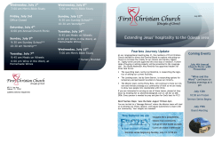 Check out our monthly newsletter - First Christian Church of Odessa